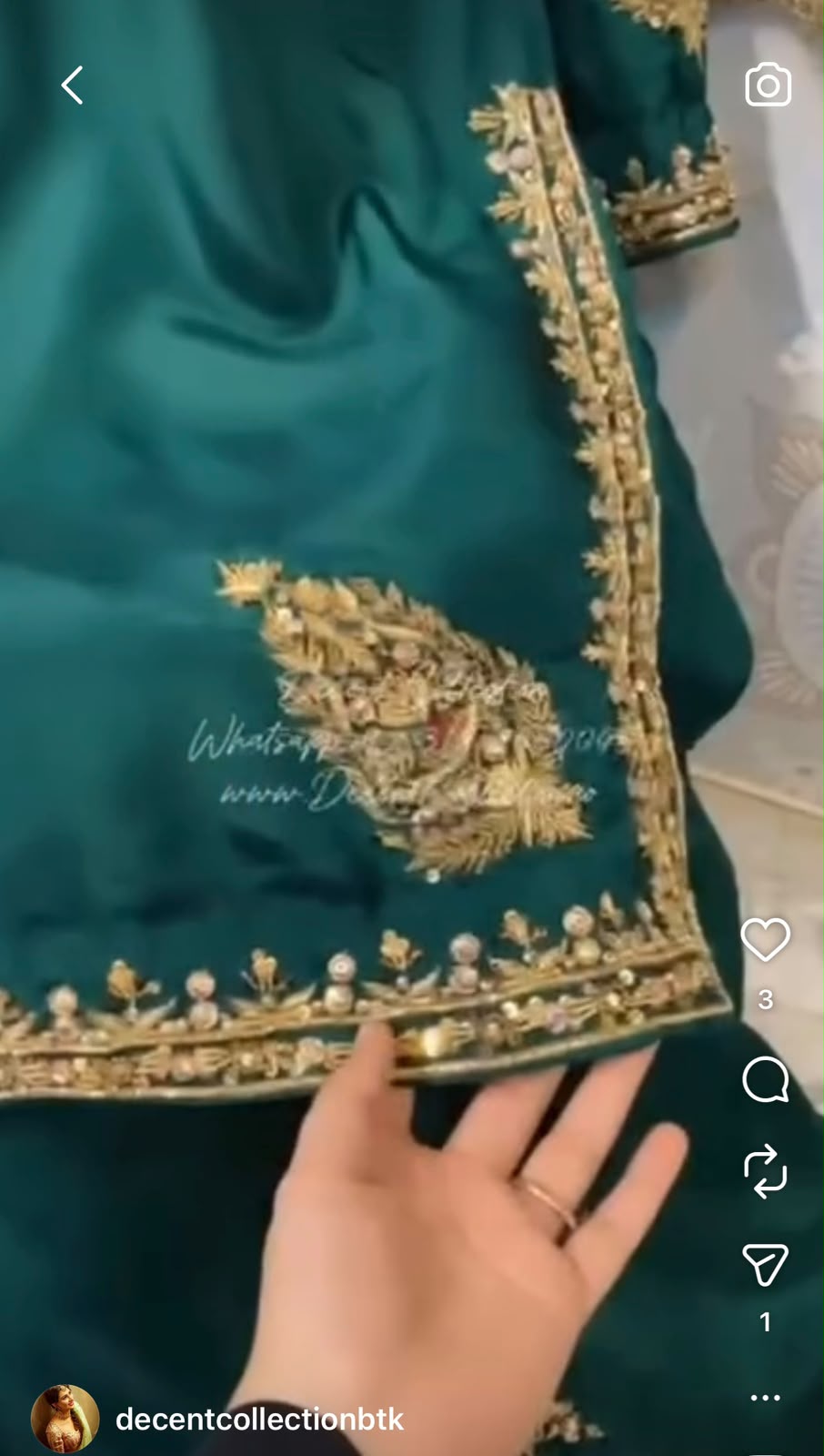 Emerald Royale — handwork dress, photo 3