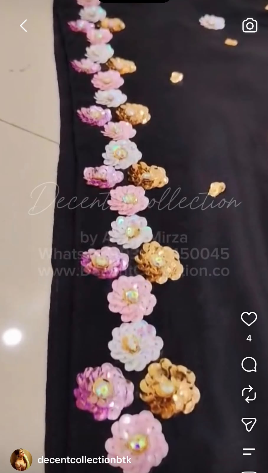 Midnight Blossom — handwork dress, photo 4