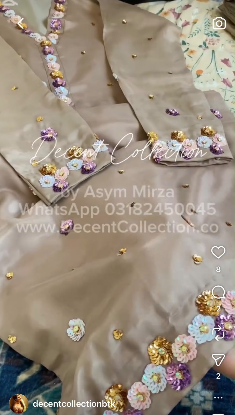 Mauve Blossom — handwork dress, photo 3