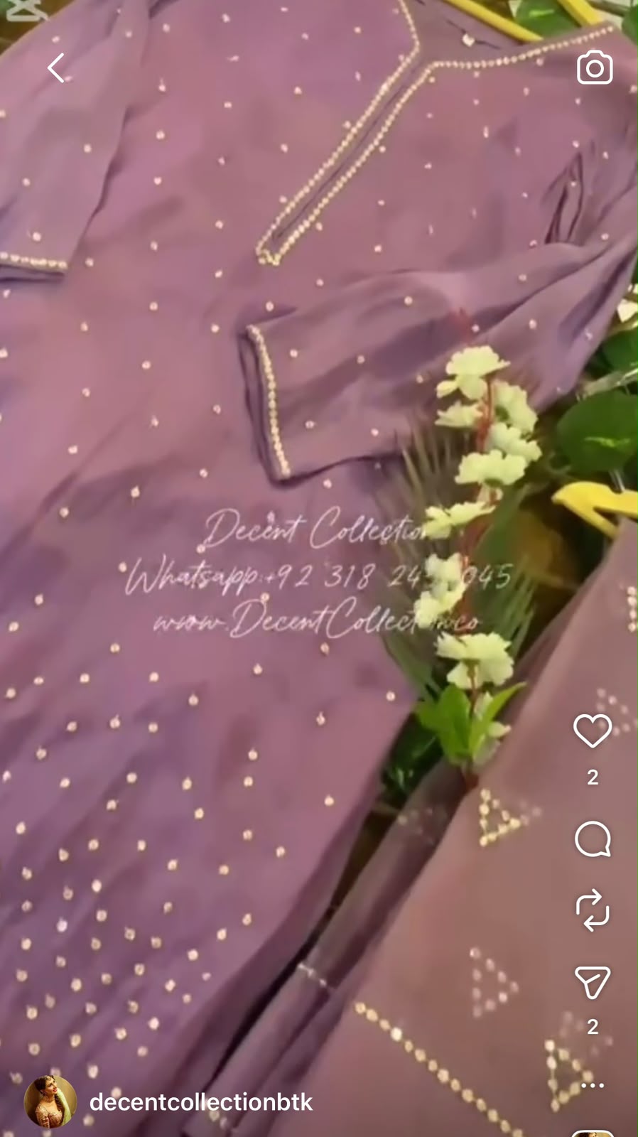 Lilac Pearl Grace — handwork dress, photo 3