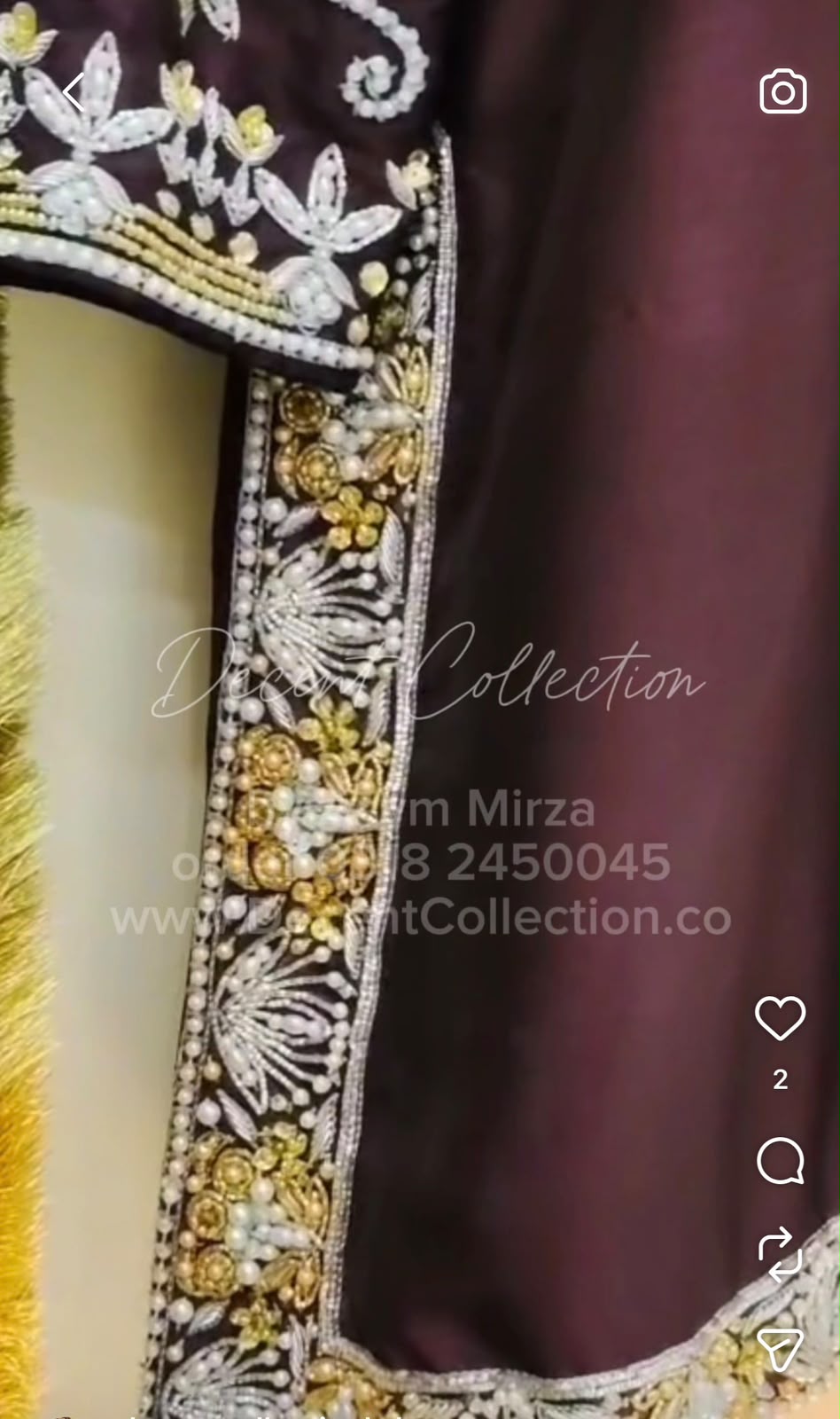 Maroon Royale — handwork dress, photo 2