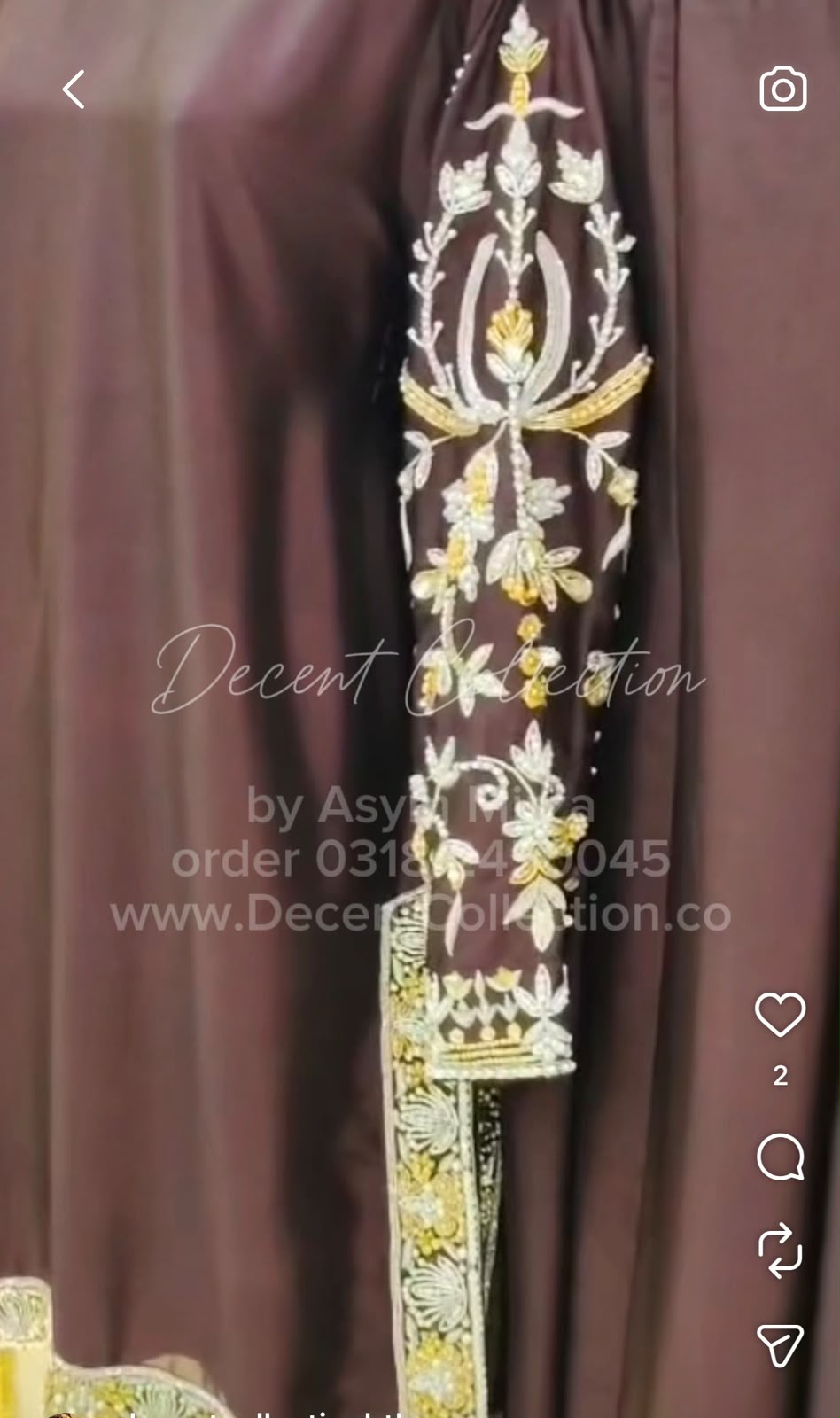 Maroon Royale — handwork dress, photo 3