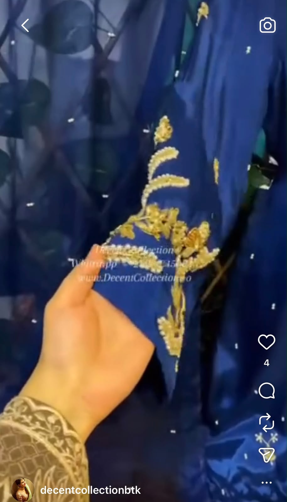 Midnight Royal Bloom — handwork dress, photo 2