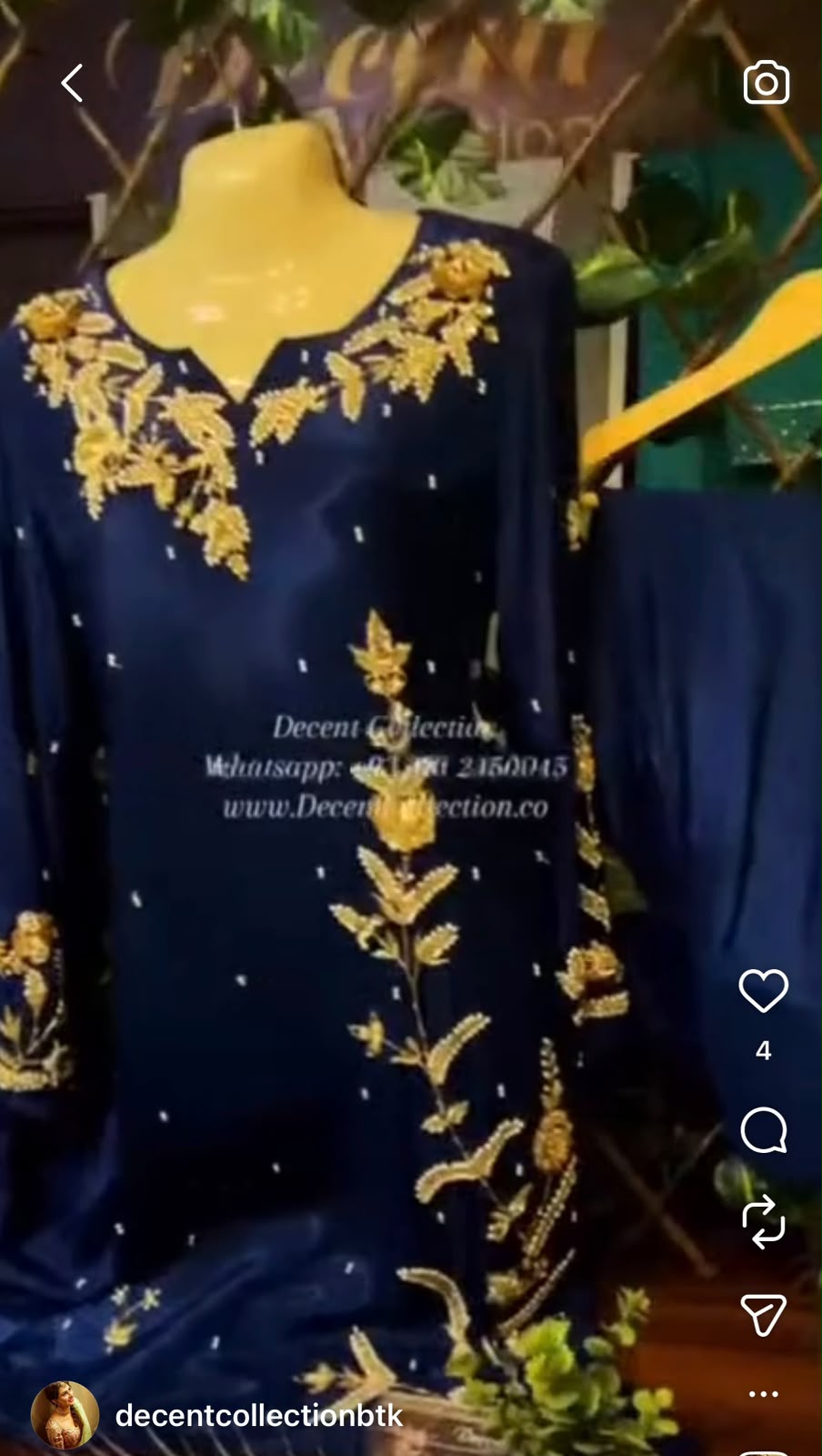 Midnight Royal Bloom — handwork dress, photo 4