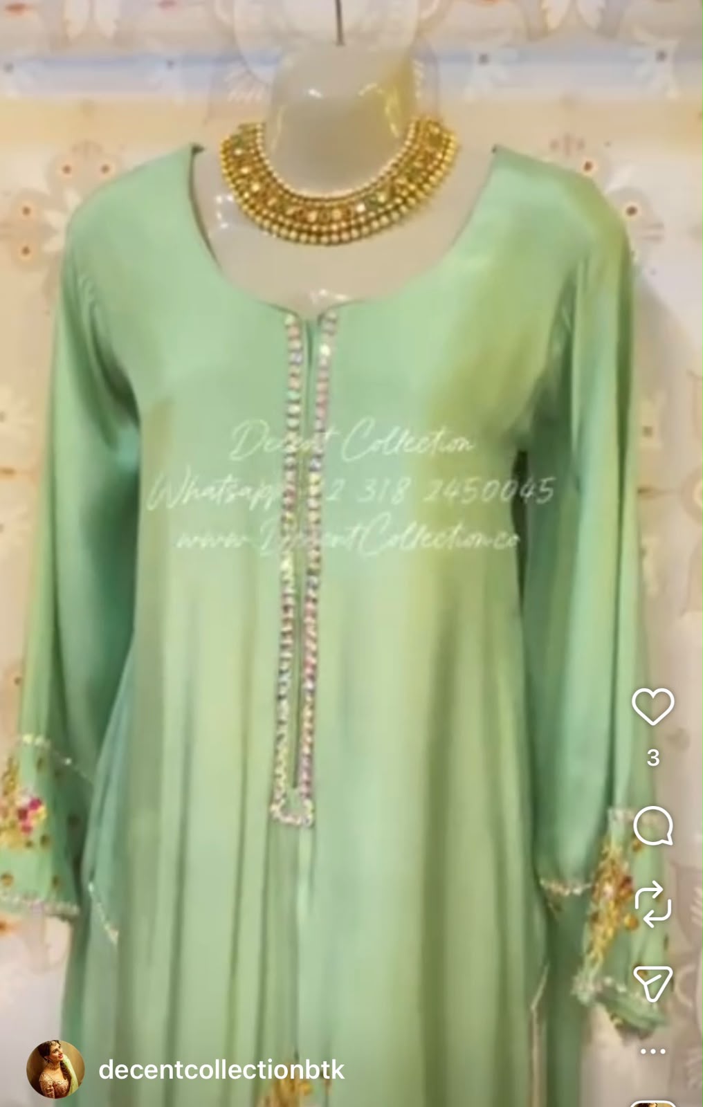 Mint Blossom Grace — handwork dress, photo 2