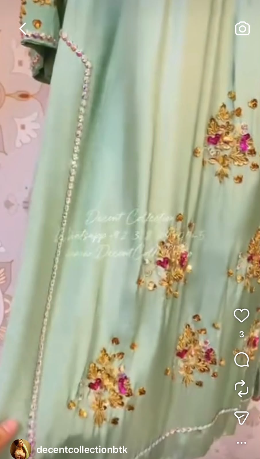 Mint Blossom Grace — handwork dress, photo 3