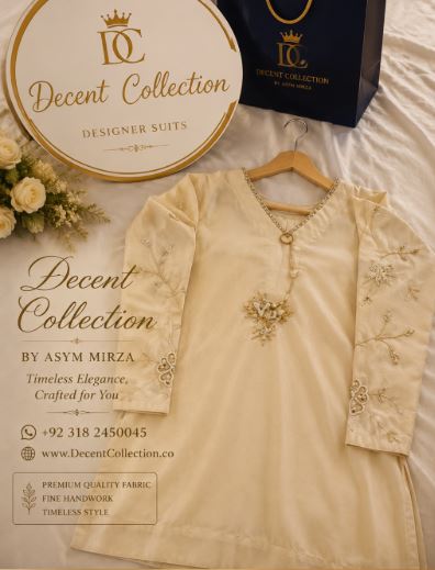 Ivory Grace — handwork Nikah dress by Decent Collection Karachi