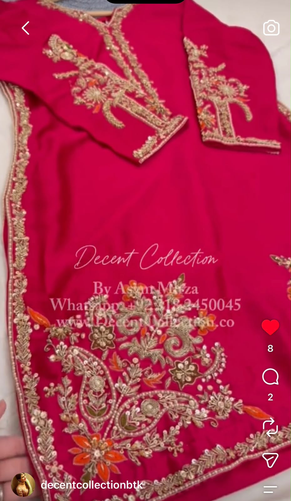 Ruby Radiance — handwork dress, photo 2