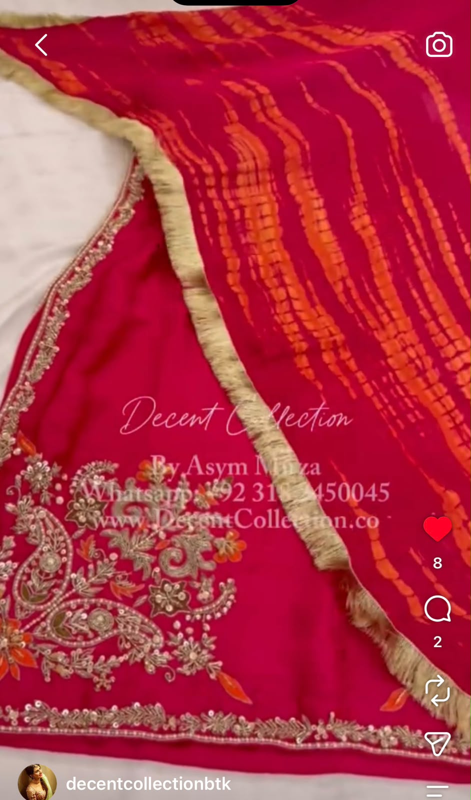 Ruby Radiance — handwork dress, photo 3