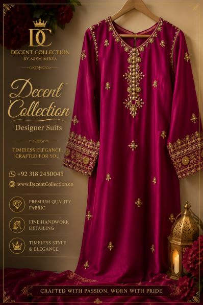 Ruby Royale — handwork designer dress by Decent Collection Karachi