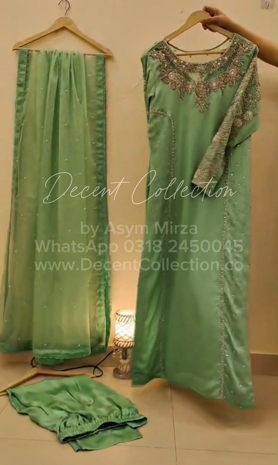 Sage Elegance — handwork dress, photo 4