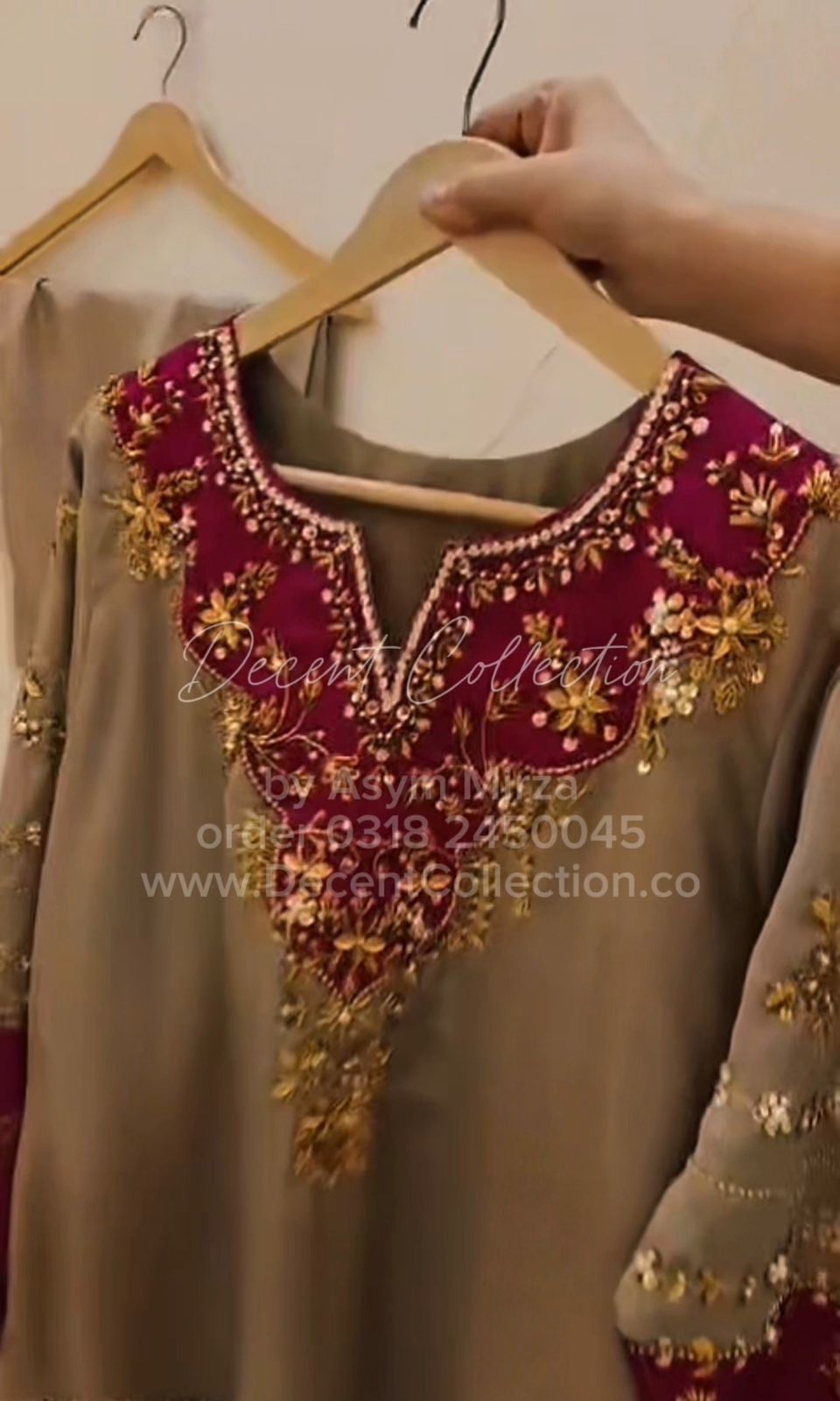 Regal Maroon — handwork dress, photo 2