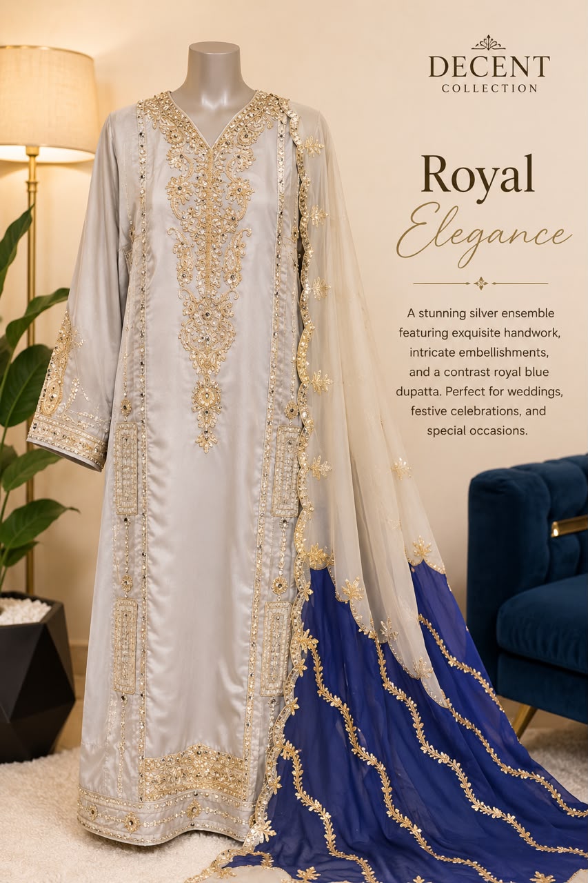Royal Pearl Majesty — handwork Nikah dress by Decent Collection Karachi