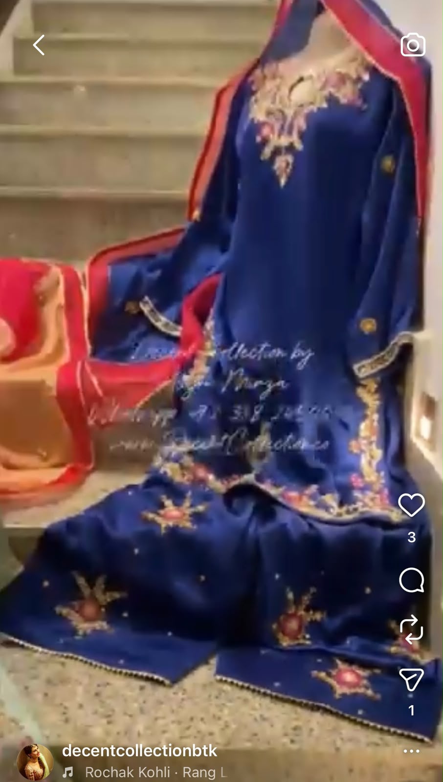Royal Sapphire Bloom — handwork dress, photo 3