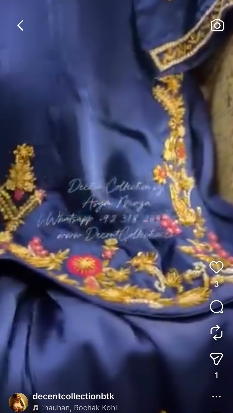 Royal Sapphire Bloom — handwork dress, photo 4
