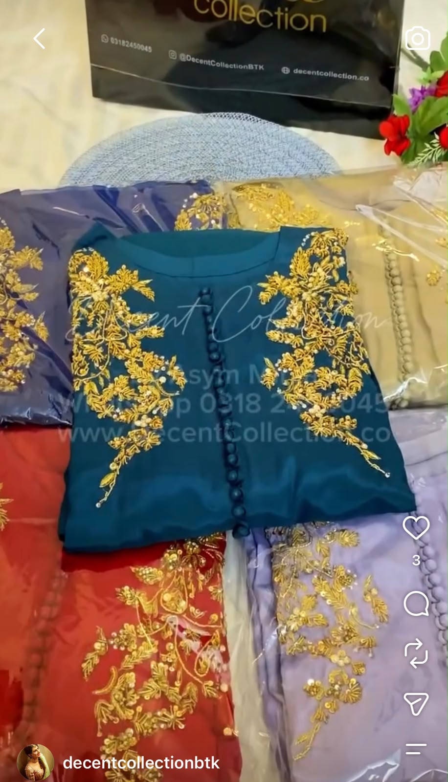 Royal Teal Blossom — handwork dress, photo 2