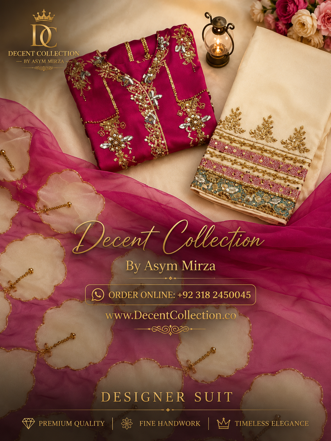 Ruby Heritage — handwork Nikah dress by Decent Collection Karachi