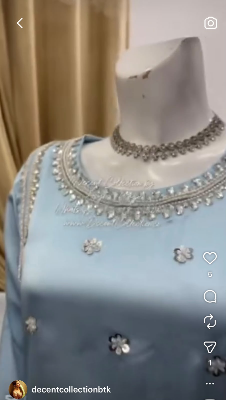 Sky Blue Elegance — handwork dress, photo 2
