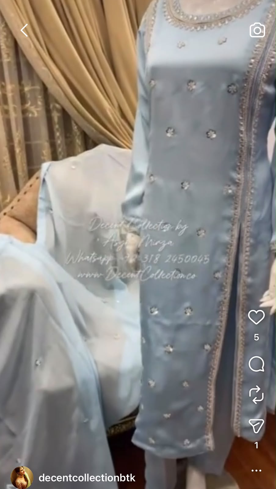 Sky Blue Elegance — handwork dress, photo 4